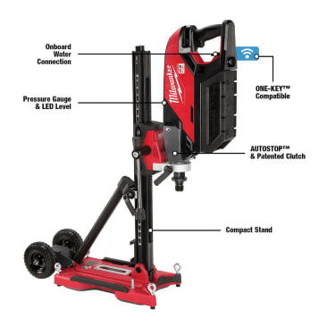 MILWAUKEE MXF301-2CXS MX FUEL HANDHELD CORE DRILL KIT W/STND