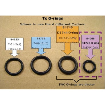 NTI 84968 O-RING D12X3 SMALL COMBI BLOCK DHW