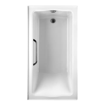 TOTO ABY782Q#01YCP3 CLAYTON 6032 ACRYLIC DROP-IN TUB WITH RIGHT HAND DRAIN COTTON/CHROME