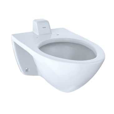 TOTO CT708UV#01 COMMERCIAL WALL MOUNT ELONGATED BACK SPUD BOWL COTTON