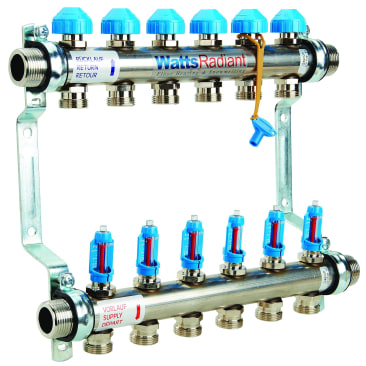 WATTS 81001984 D3803006SS 1 FLOWMETER MANIFOLD STAINLESS STEEL (M-6)