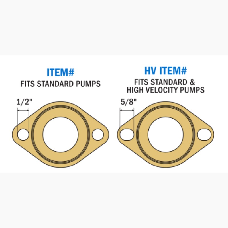 Webstone 3/4 IPS x Pump Flange, Full Port Brass Ball Valve H-40403