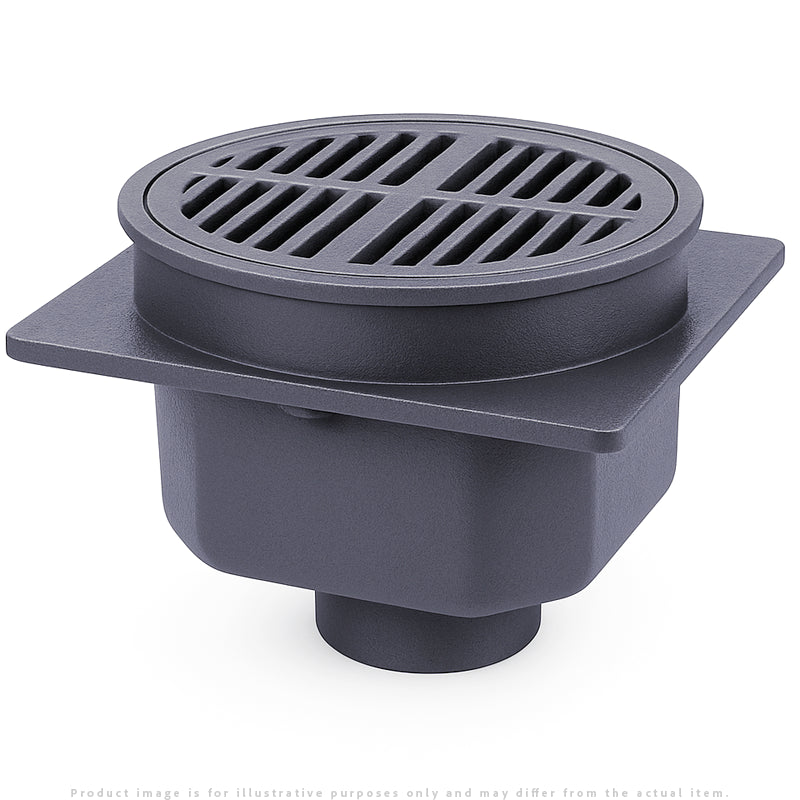 Zurn Z512 12" Heavy-Duty Drain with Tractor Grate