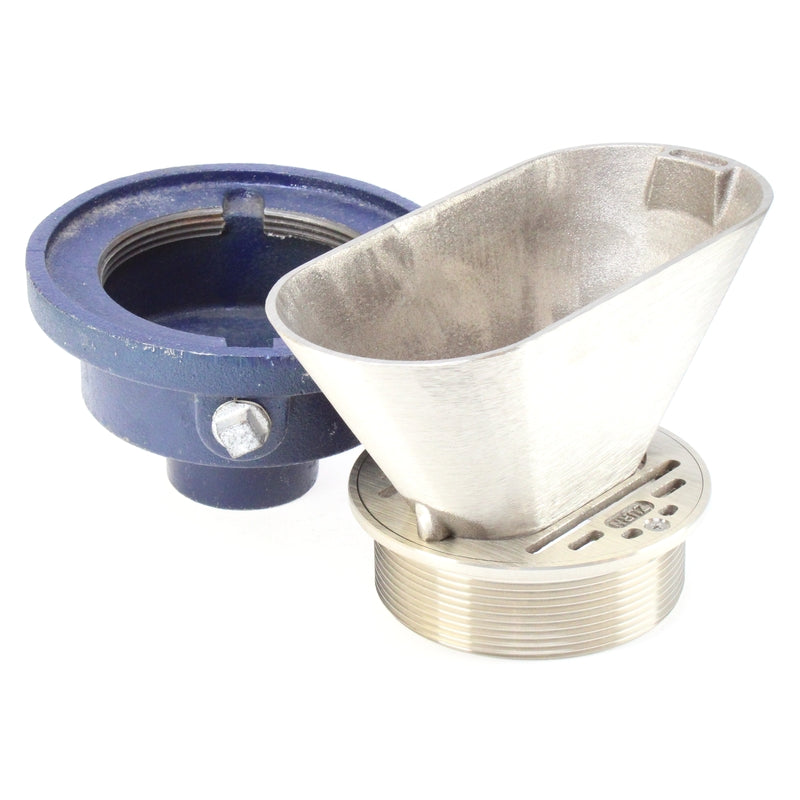 Zurn ZN211-BF-P Oval Funnel Floor Drain for Slab-On-Grade