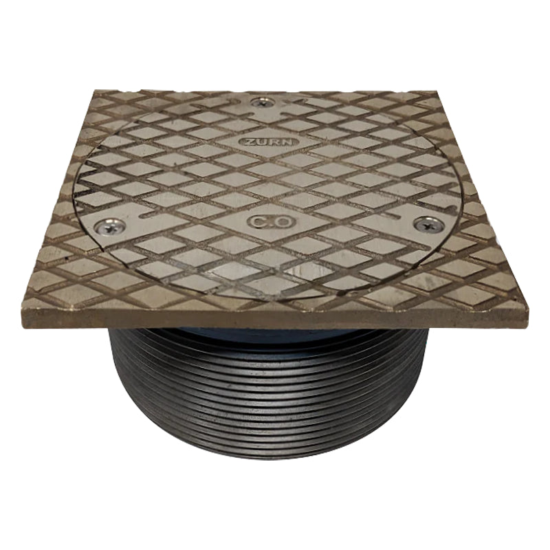 Zurn PN1400-T-3 ZN1400 Series Nickel Bronze Scoriated Square Top Assembly