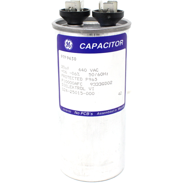 Luxaire 02425015700 Single Round Run Capacitor, 20MFD, 440V