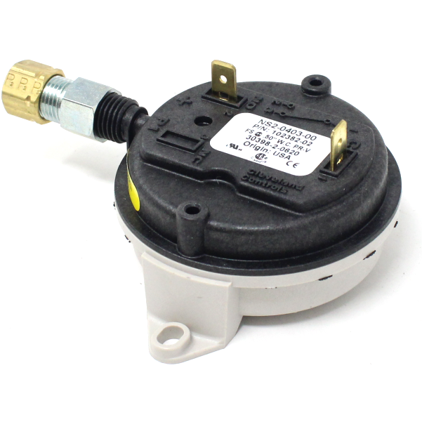 Thermal Solutions 102382-02 Combustion Air Flow Switch, Set at 0.5" W.C. Modulating Units