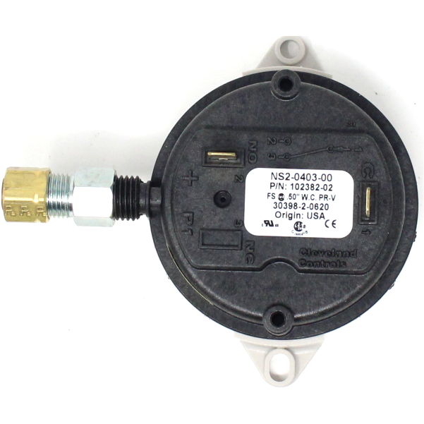 Thermal Solutions 102382-02 Combustion Air Flow Switch, Set at 0.5" W.C. Modulating Units