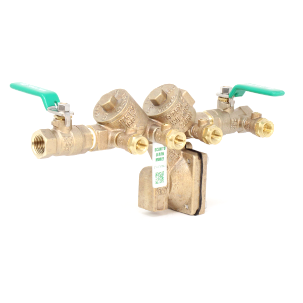 Zurn Wilkins 14-975XL2 1/4" Reduced Pressure Principle Assembly Backflow Preventer Lead-Free
