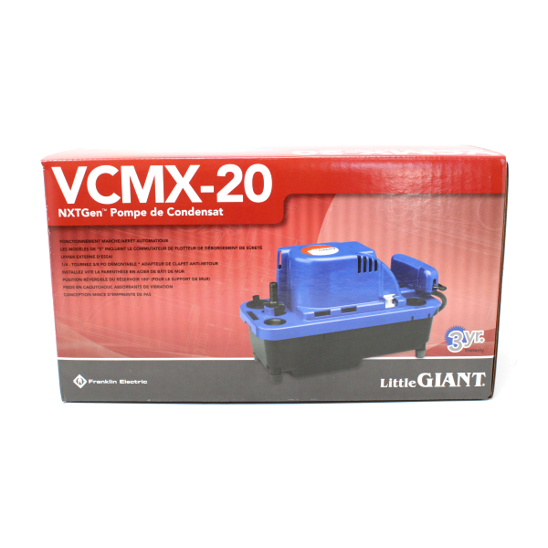 Little Giant 554530 VCMX-20ULS 115V 1/30 HP Condensate Removal Pump