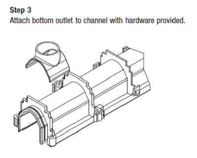 Zurn Z886-U2 2" No-Hub Bottom Outlet