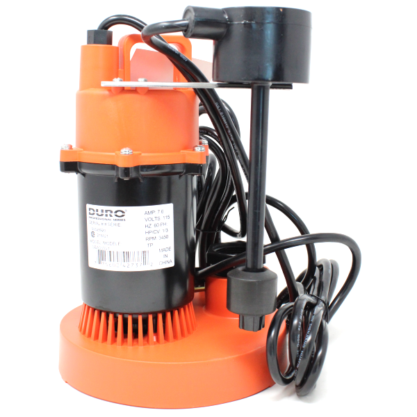 Duro 8094 DSB250V Titan Basement Submersible Sump Pump 1/3 HP - Vertical Float