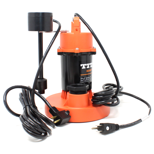 Duro 8094 DSB250V Titan Basement Submersible Sump Pump 1/3 HP - Vertical Float