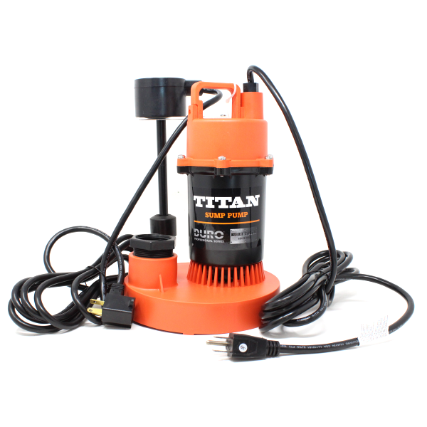 Duro 8094 DSB250V Titan Basement Submersible Sump Pump 1/3 HP - Vertical Float