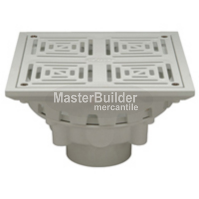 Zurn FD2283-PV 10" Square Top Decorative PVC Floor Drain