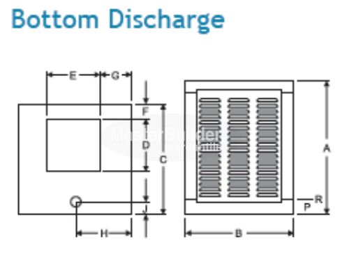 Phoenix FD350A Evaporative Cooler Bottom Discharge Frigiking Series