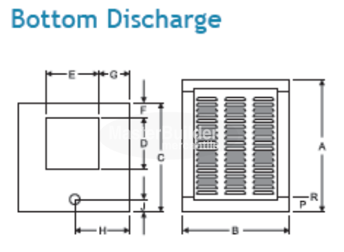 Phoenix UFD450A Evaporative Cooler Bottom Discharge Frigiking Series (U.L Listed)