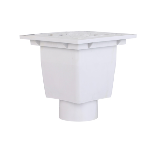 MIFAB FS520-30 8" Square x 6" Deep PVC Floor Sink