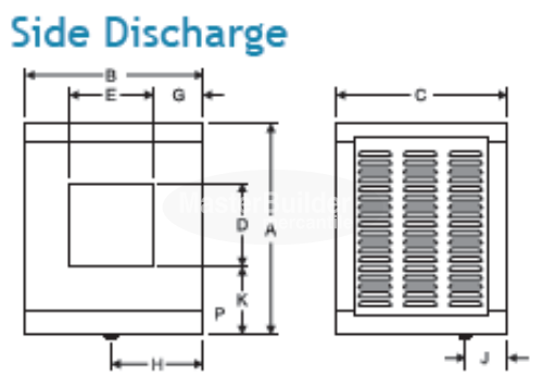 Phoenix UFS450A Evaporative Cooler Side Discharge Frigiking Series (U.L. Listed)