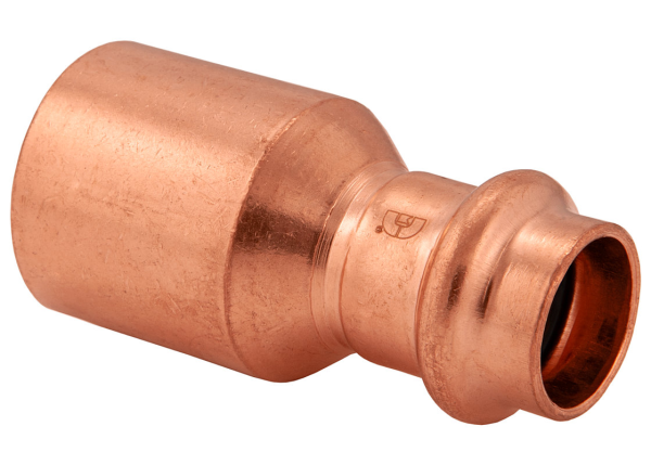 BMI 1-1/4" x 1" Wrot Copper Press-Fit FTG x P Bushing Fitting Item 47131 