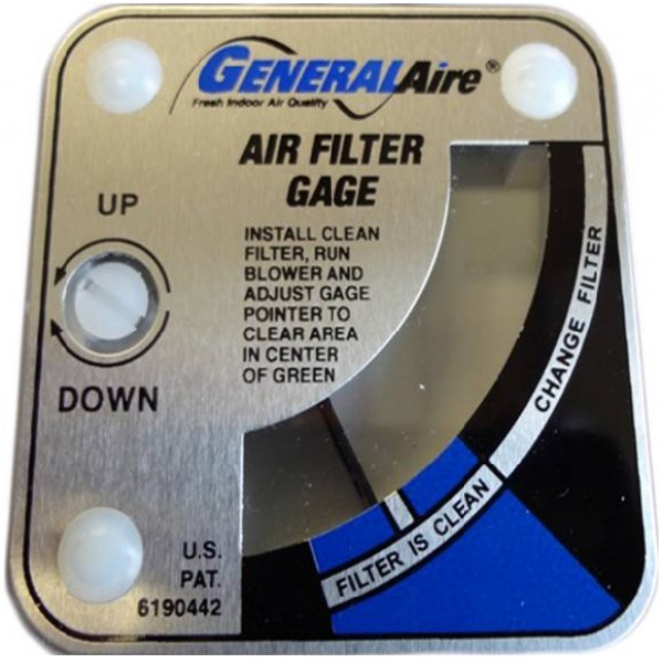 General Aire G99 Air Filter Gage