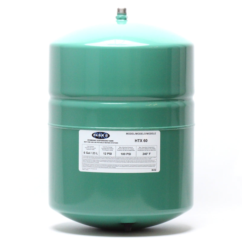 Flexcon HTX-60 Hydronic Expansion Tank 6 Gallons - 1/2" Connection