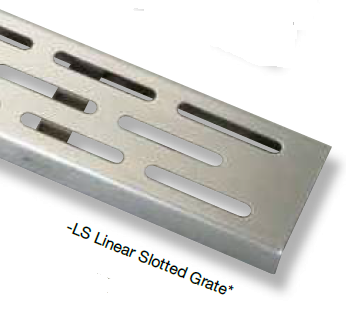 Zurn ZS880-48 Stainless Steel Linear Shower Trench Drain - 48" Long -LS Linear Slotted Grate