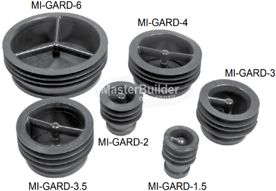 MIFAB MI-GARD-150 Floor Drain Trap Seal For 1-1/2" Pipe Size