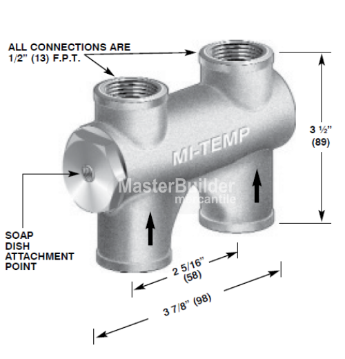 Mifab MI-TEMP-NPB Automatic Pressure Balance Valve