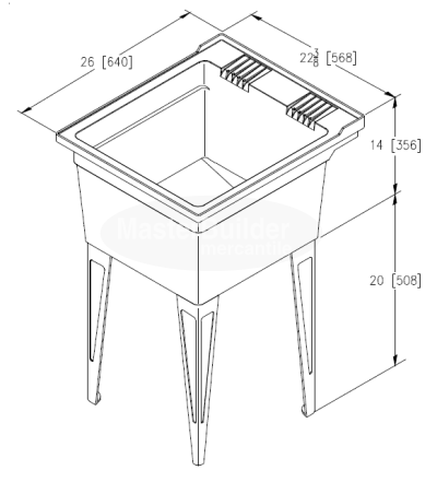 Zurn MS2620 Multi-Purpose Single Compartment Composite Sink