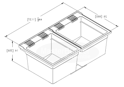 Zurn MS2623 Multi-Purpose Double Compartment Composite Sink