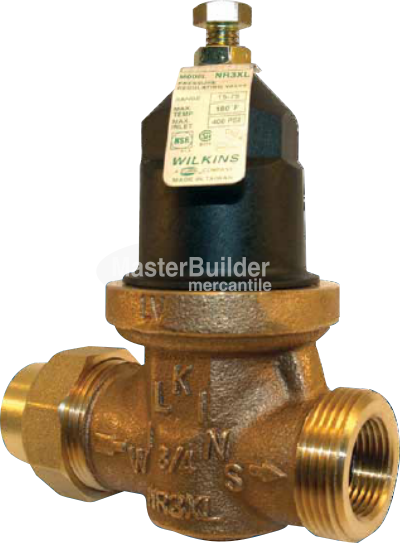 Zurn Wilkins 34-NR3XL 3/4" Water Pressure Reducing Valve, Integral By-Pass Check Valve and Strainer