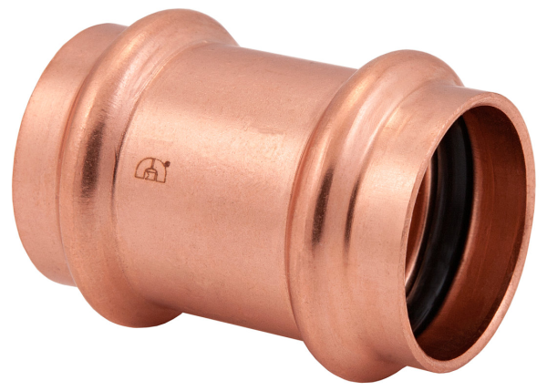 BMI 1" Wrot Copper Press-Fit No Stop Coupling Fitting Item 47076 