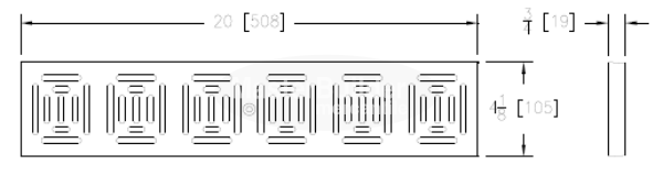 Zurn P4-BZ 4-1/8" Wide Bronze Decorative Grate