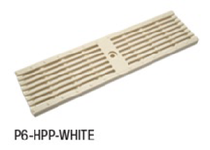 Zurn P6-HPP-WHITE 6" Wide Heel-Proof Linear Slotted HDPE Grate Class A White