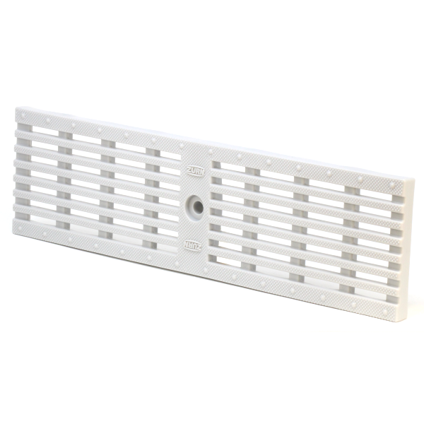 Zurn P6-HPP 6" Wide Heel-Proof Linear Slotted HDPE Grate Class A Light Gray