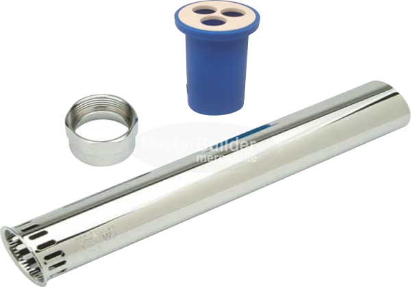 Zurn P6000-A-AA-CP 1-1/2" x 9" Flush Tube w/ Vacuum Breaker and Tube Nut for Water Closet Flush ValvesZurn P6000-1-A-AA-CP 1-1/2" x 13" Flush Tube w/ Vacuum Breaker and Tube Nut for Water Closet Flush Valves