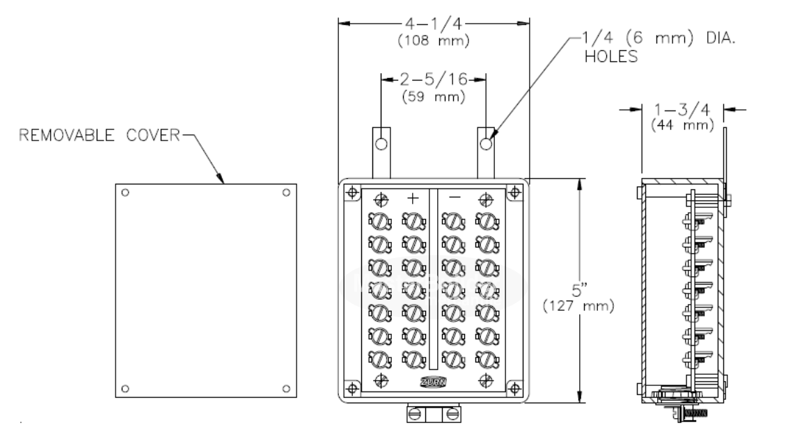 Zurn P6000-MJ Low Voltage Mini Junction Box