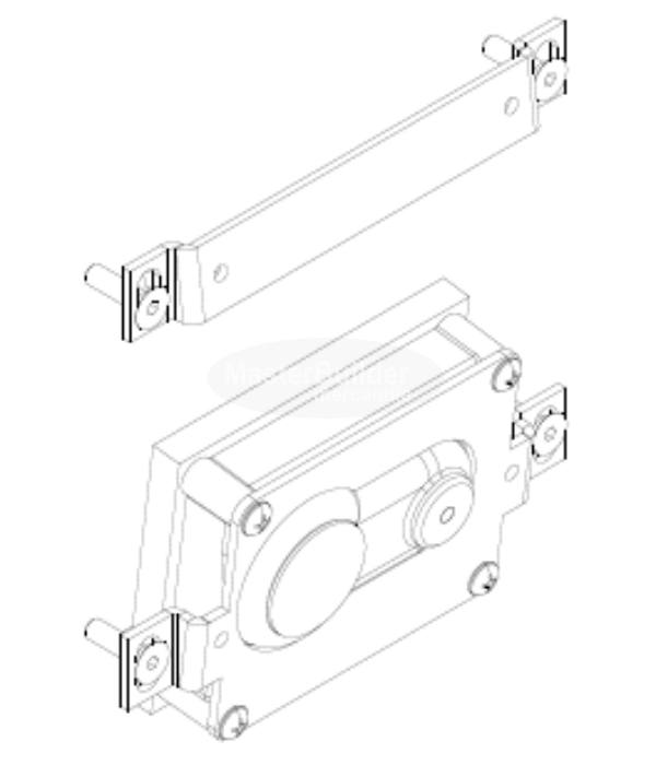 Zurn PEMS6000-26-G2 Sensor Flush Valve Sensor with Top Bracket and Fasteners, For 2nd Generation ZEMS Valves