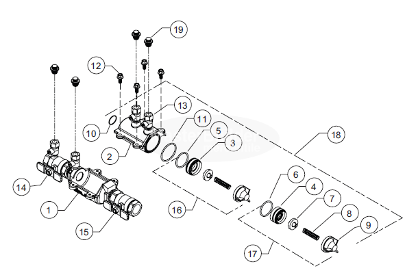 Zurn Wilkins RK1-350 Complete Repair Kit (Fits 1" 350 and 350XL Models)