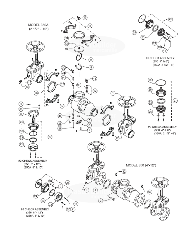 Zurn Wilkins RK4-350 Check Rubber Repair Kit