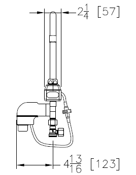 Zurn Z6922-XL-SSH AquaSense Wall-Mounted Sensor Gooseneck Faucet