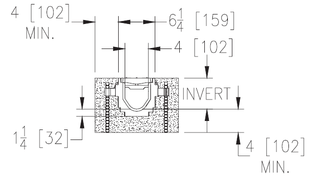 Zurn Z886-8606N 6-1/4" Wide x 80" Long Neutral HDPE Perma-Trench Drain Channel #6 Neutral Section