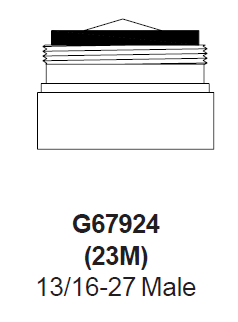 Zurn G67924 (23M) 1.5 GPM Pressure Compensating Aerator Male