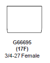Zurn G66695 (17F) 1.5 GPM Vandal-Resistant Pressure Compensating Aerator Female