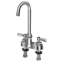 Zurn Z812A1-XL Lead-Free 4" Centerset Faucet with 3-1/2" Gooseneck and Lever Handles