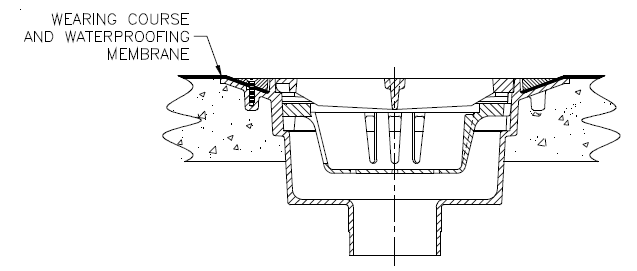 Zurn Z535 Heavy-Duty Aluminum Parking Structure Drain (Conforms to CSA S413M)