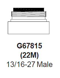 Zurn G67815 (22M) 1.0 GPM Pressure Compensating Laminar Flow Outlet Male