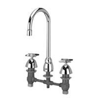 Zurn Z831B2-XL Lead-Free Widespread Faucet with 5-3/8" Gooseneck and Four Arm Handles