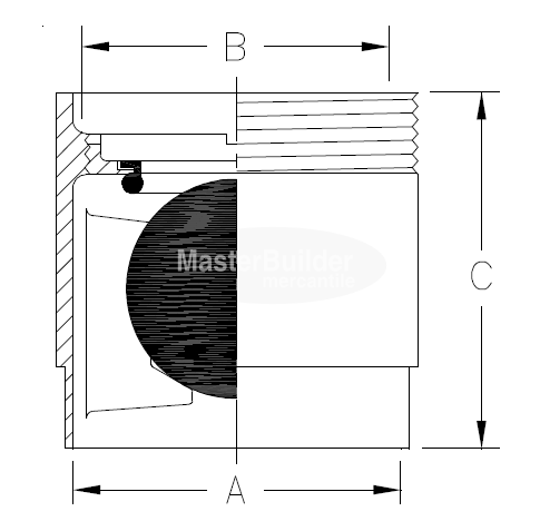 Zurn Z1099 Ball Float Type Backwater Valve w/ No-Hub Connection